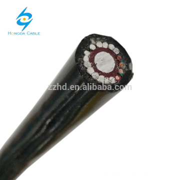 0.6/1kv Solid Aluminum copper communication wire Concentric Split single phase with aluminum neutral aerial service cable 16mm2